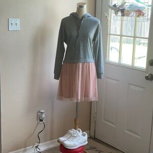 Bebop Gray and Rose Dress in size M, Preowned